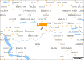 map of Lasoń