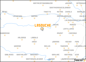 map of La Souche