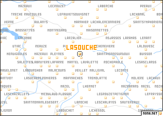 map of La Souche