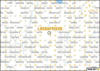 map of La Soufrière