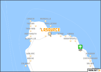 map of La Source