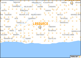 map of La Source