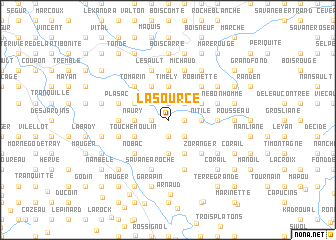 map of La Source