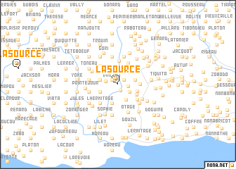 map of La Source