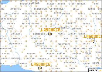 map of La Source