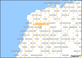 map of La Source