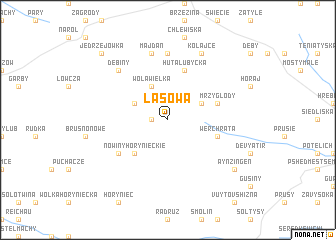 map of Lasowa