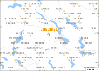 map of Lasowiec