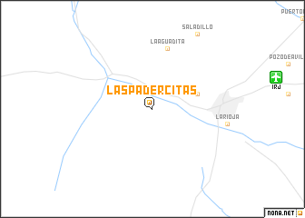 map of Las Padercitas