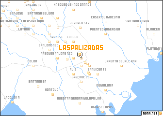 map of Las Palizadas