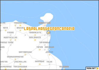 map of Las Palmas de Gran Canaria