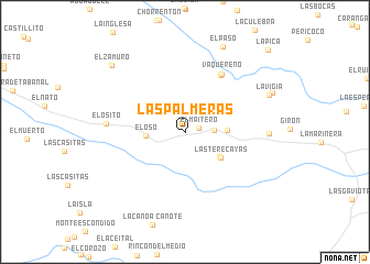 map of Las Palmeras