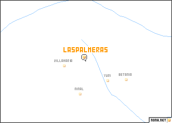 map of Las Palmeras