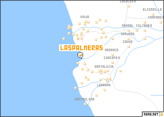 map of Las Palmeras