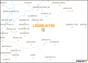 map of Las Palmitas