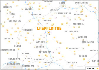 map of Las Palmitas