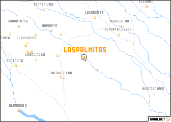 map of Las Palmitas