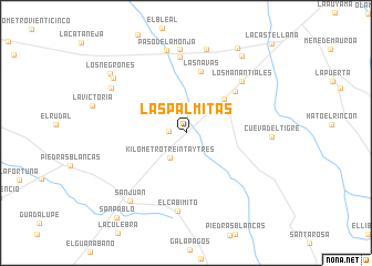 map of Las Palmitas
