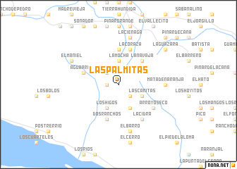 map of Las Palmitas