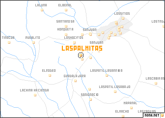 map of Las Palmitas