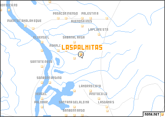 map of Las Palmitas