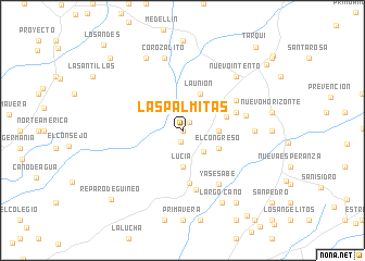 map of Las Palmitas