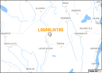 map of Las Palmitas