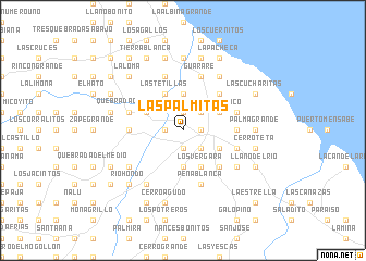 map of Las Palmitas