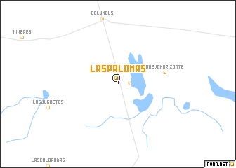 map of Las Palomas