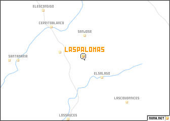 map of Las Palomas