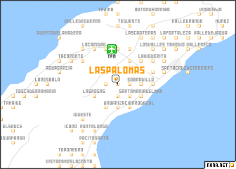 map of Las Palomas