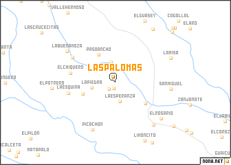 map of Las Palomas