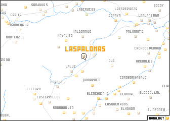 map of Las Palomas