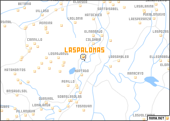 map of Las Palomas