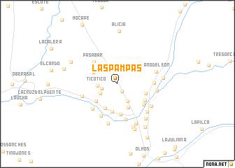 map of Las Pampas