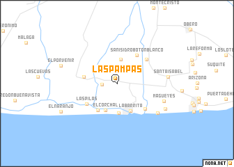 map of Las Pampas