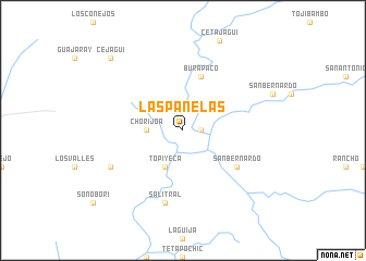 map of Las Panelas