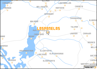 map of Las Panelas