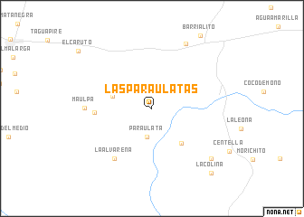 map of Las Paraulatas