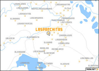 map of Las Parchitas