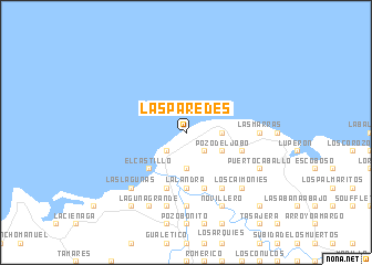 map of Las Paredes