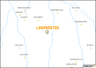 map of Las Parotas