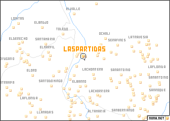 map of Las Partidas