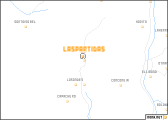 map of Las Partidas