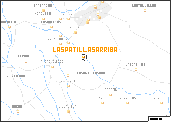 map of Las Patillas Arriba