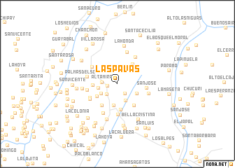 map of Las Pavas