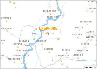 map of Las Pavas