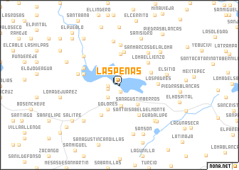 map of Las Peñas