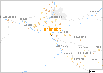 map of Las Peñas