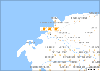 map of Las Peñas